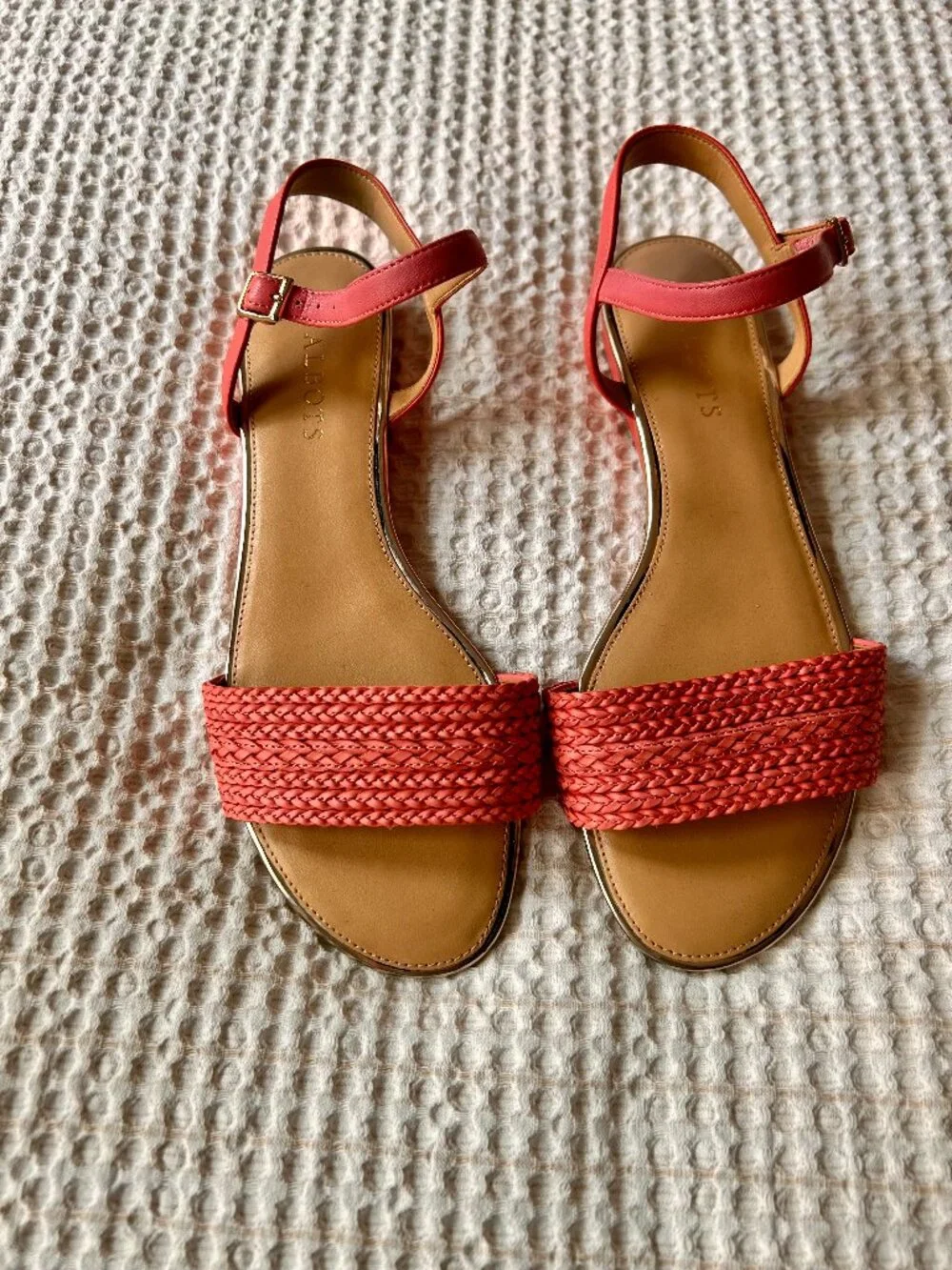 Woven Leather Sandals - Talbots